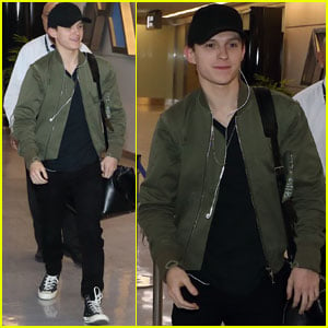 Tom Holland Arrives in Japan During 'Avengers' Promo Tour!