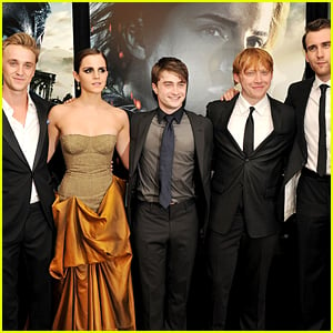 Tom Felton Reunites with 'Harry Potter' Co-Stars Emma Watson & Matthew Lewis!