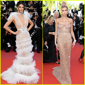 Kendall Jenner & Hailey Baldwin Wow in Gorgeous Gowns at Cannes Film Festival!
