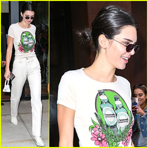 Kendall Jenner Wears Head to Toe White For Sunday Outing