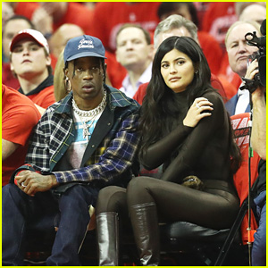 Kylie Jenner & BF Travis Scott Attend the Rockets Game in Houston!