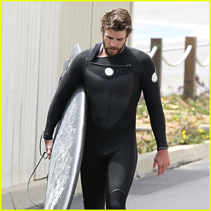 Liam Hemsworth Catches Waves With Friends at the Beach in Malibu!