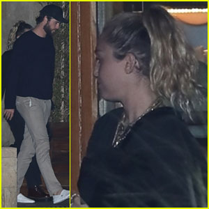 Miley Cyrus & Liam Hemsworth Have Late Night Out With Friends