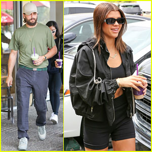 Sofia Richie Shows Some Skin for Coffee With Scott Disick