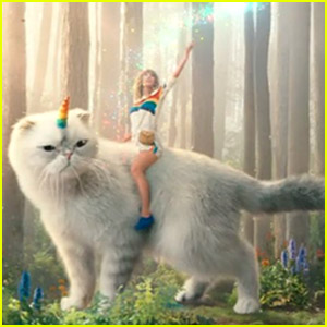 Taylor Swift & Her Cat Olivia Star in Funny Commercial for DirecTV Now - Watch!