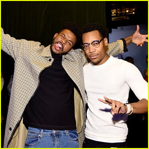 Trevor Jackson & Tyler James Williams Have 'Let It Shine' Reunion at EW's Upfronts Party