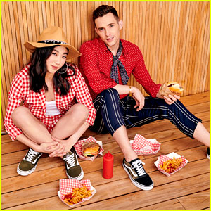Adam Rippon & Mirai Nagasu Chow Down on Cheeseburgers for New DSW Campaign!