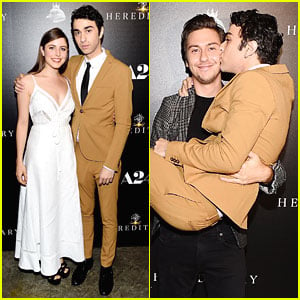 Alex Wolff Gets Family Support at 'Hereditary' Screening