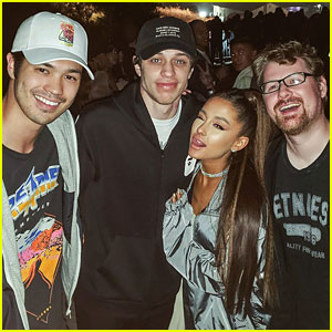 Ross Butler Meets Up With Ariana Grande & Pete Davidson at Kanye West's Album Listening Event!