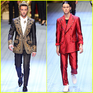 Cameron Dallas & Nash Grier Walk The Runway In Dolce&Gabbana Fashion Show