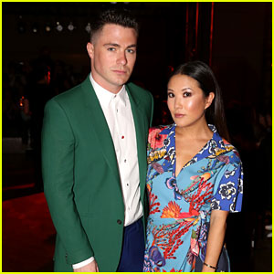 BFFs Colton Haynes & Ally Maki Step Out for Paul Smith Show