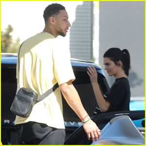 Kendall Jenner & Ben Simmons Fill Up Their Cars at a Gas Station