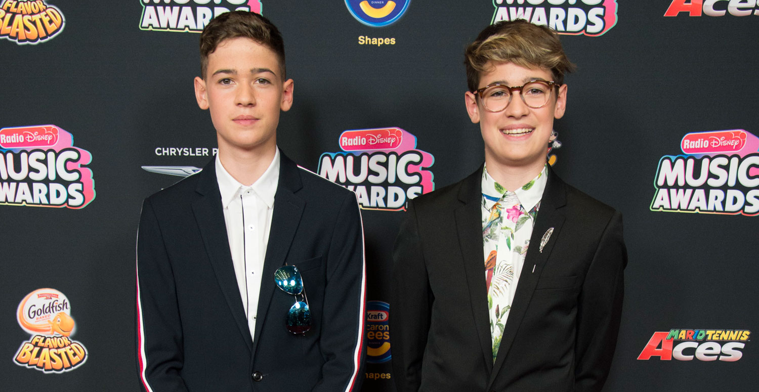 Max & Harvey Add Pops of Color to Their Suits at Radio Disney Music Awards 2018!