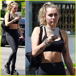 Miley Cyrus Makes It a Fitness Friday!