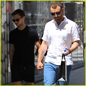Sam Smith & Brandon Flynn Step Out for a Day of Shopping