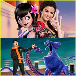 Selena Gomez & Joe Jonas Pose With 'Hotel Transylvania 3' Characters in New Pics