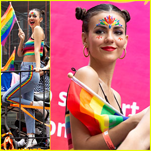 Victoria Justice Shows Her Colors at NYC Pride Parade 2018!