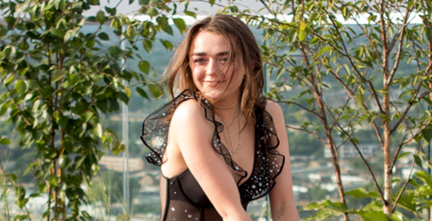 Maisie Williams Rocks Ruffled Corset Top for Victoria's Secret