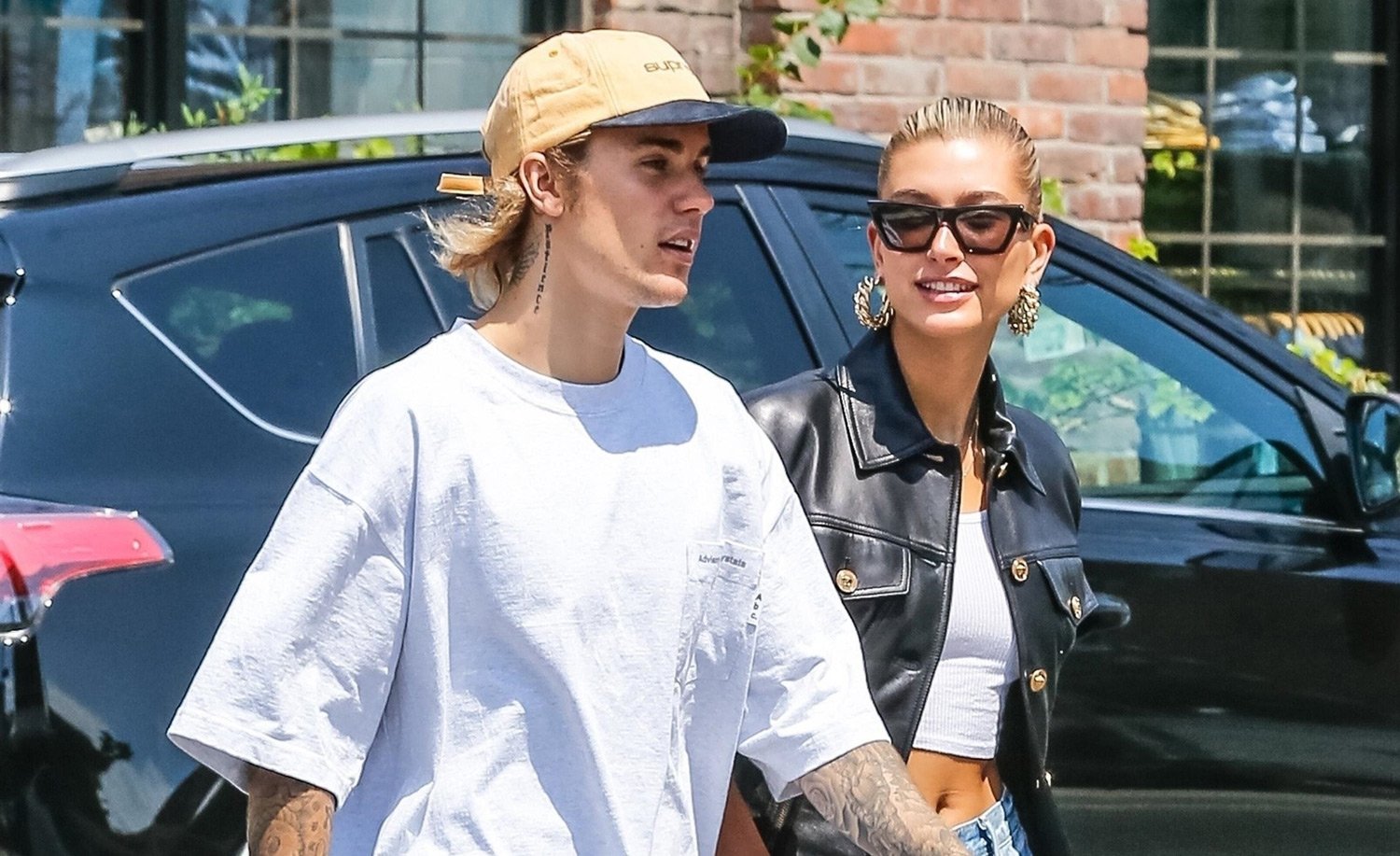 Justin Bieber Steps Out for Brunch with Fiancee Hailey Baldwin Hailey