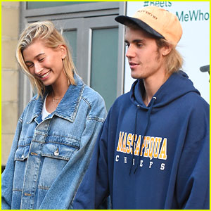 Justin Bieber & Hailey Baldwin Pick Up Groceries at Whole Foods