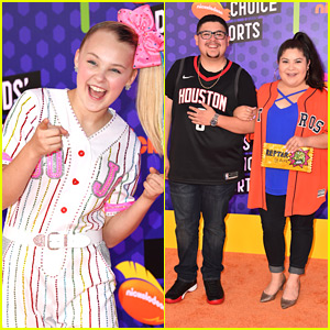 JoJo Siwa, Rico & Raini Rodriguez Step Out For Kids' Choice Sports Awards 2018