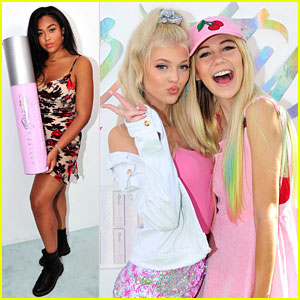 Jordyn Woods Joins Jessie Paege & Loren Gray at Beauty Launch Event