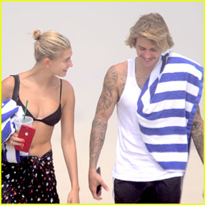Justin Bieber Hits the Beach in the Hamptons with Hailey Baldwin!