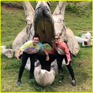 Meghan Trainor & Daryl Sabara Go To Jurassic Park For Anniversary