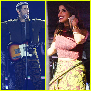 Nick Jonas Gets Support From Girlfriend Priyanka Chopra at VillaMix Festival