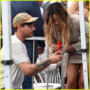 Louis Tomlinson & Ally Brooke Catch Up As Simon Cowell's Walk of Fame Star Ceremony