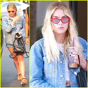 Ashley Benson Shops Barneys New York After Grabbing Lunch With Friends