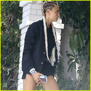 Cara Delevingne Kicks Off Her Day with a Meeting