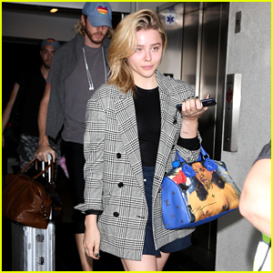 Chloe Moretz Shows Off Her Sense of Style on Her Way Back to LA!