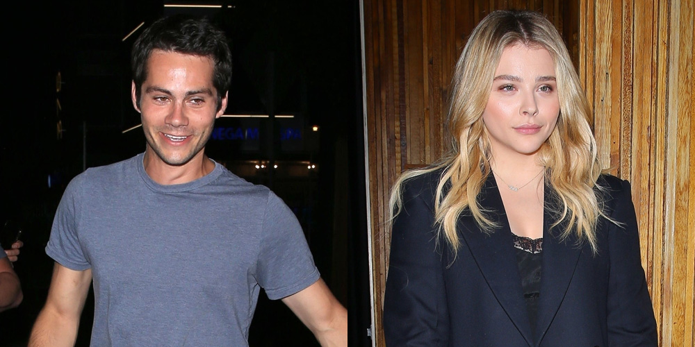 Dylan O'Brien e Chloë Grace Moretz são flagrados juntos na noite