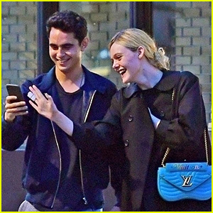 Elle Fanning Gets Cozy with Actor Max Minghella in London