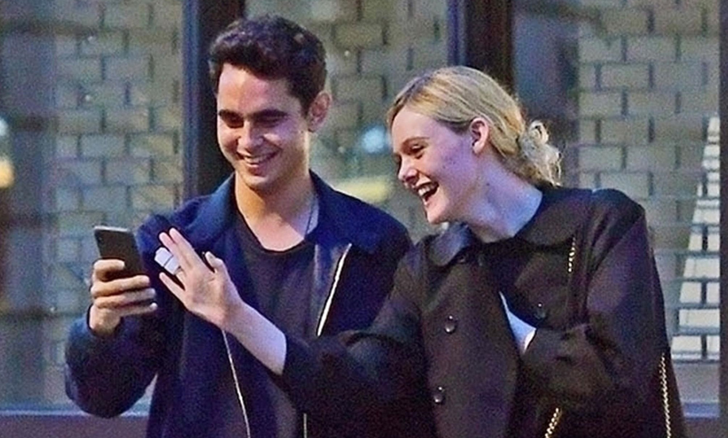 Elle Fanning Gets Cozy with Actor Max Minghella in London