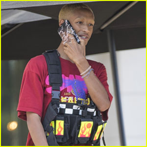 Jaden Smith Wears an Ammo Vest While Chatting on the Phone in Calabasas!