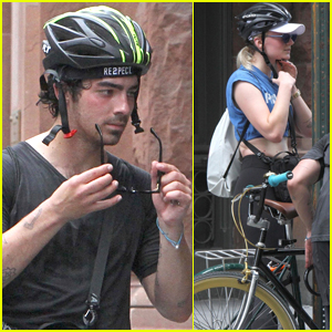 Joe Jonas Heads Out for a Bike Ride with Sophie Turner in NYC!