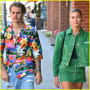 Justin Bieber Steps Out with Fiancee Hailey Baldwin in Beverly Hills!