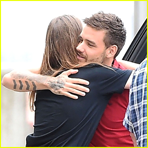 Liam Payne Gives a Friend a Hug After Returning to London!
