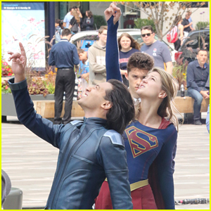 Melissa Benoist & Jesse Rath Film Scenes for New 'Supergirl' Season