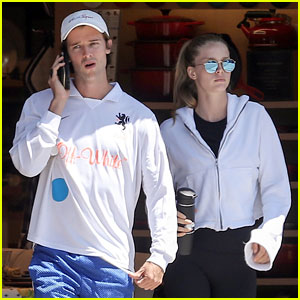 Patrick Schwarzenegger & Abby Champion Couple Up for Lunch Date