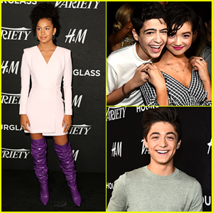 Sofia Wylie Wore The Perfect Knee-High Purple Boots To Variety's Power of Young Hollywood Party