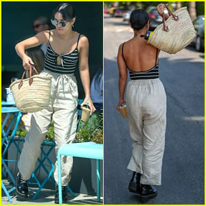 Vanessa Hudgens Shows Off Her Cute Summer Style While Out to Lunch!