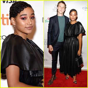 Amandla Stenberg Joins George MacKay at 'Where Hands Touch' Premiere During TIFF 2018