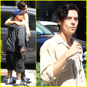 Cole Sprouse Snaps a Pic With a Fan While Running Errands in LA