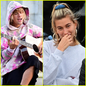 Justin Bieber Sings to Hailey Baldwin Outside of One of London's Famous Sights!