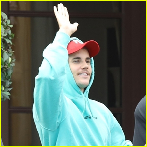 Justin Bieber Heads to the Studio in Beverly Hills