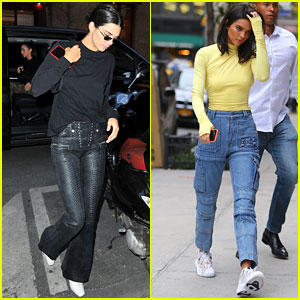 Kendall Jenner Grabs Dinner in Paris After Visiting Gigi Hadid in New York City