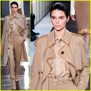 Kendall Jenner Walks Burberry's Runway During London Fashion Week